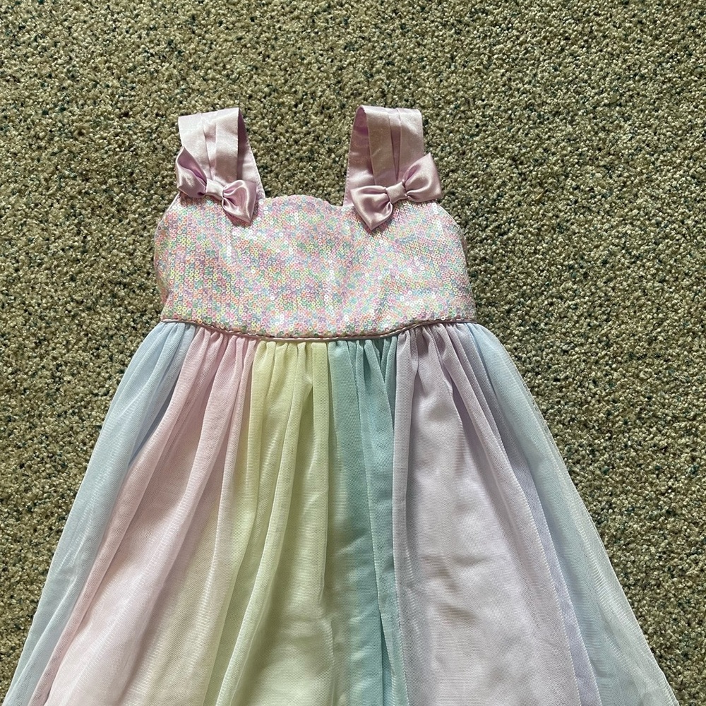 Rainbow Tulle Party Dress